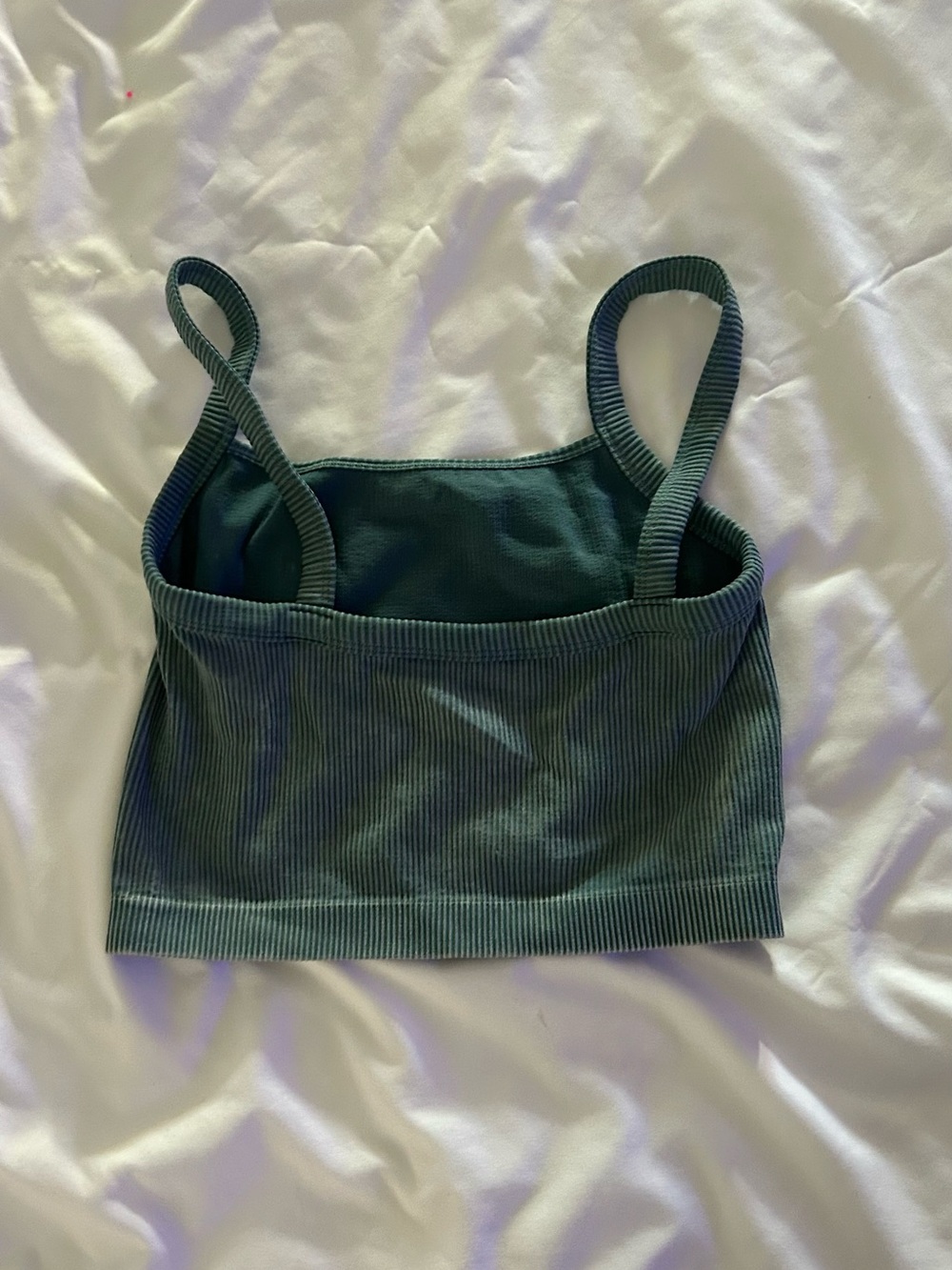 Colsie Ribbed Square-Neck Crop Top - Picture 2 of 3